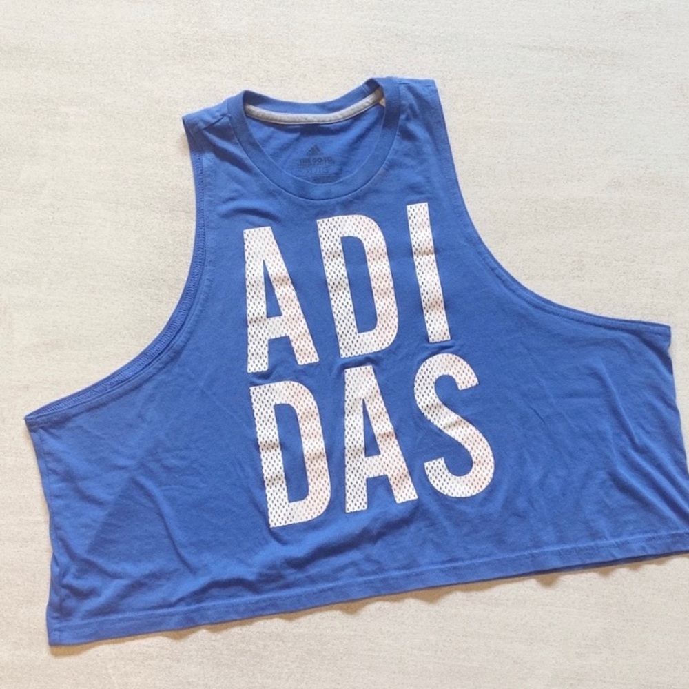 Adidas XL muscle tee crop top!